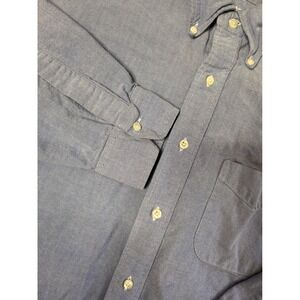 Brooks‎ Brothers 17-34 Blue Oxford Button Down Long Sleeve Dress Shirt